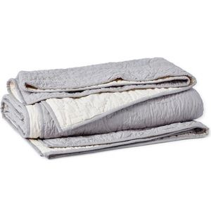 Coyuchi Manzanita hand stitched organic cotton quilt KING